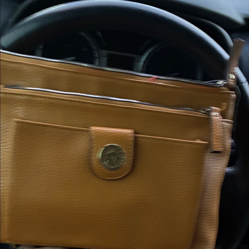 Anne Klein Tan Clutch Wristlet